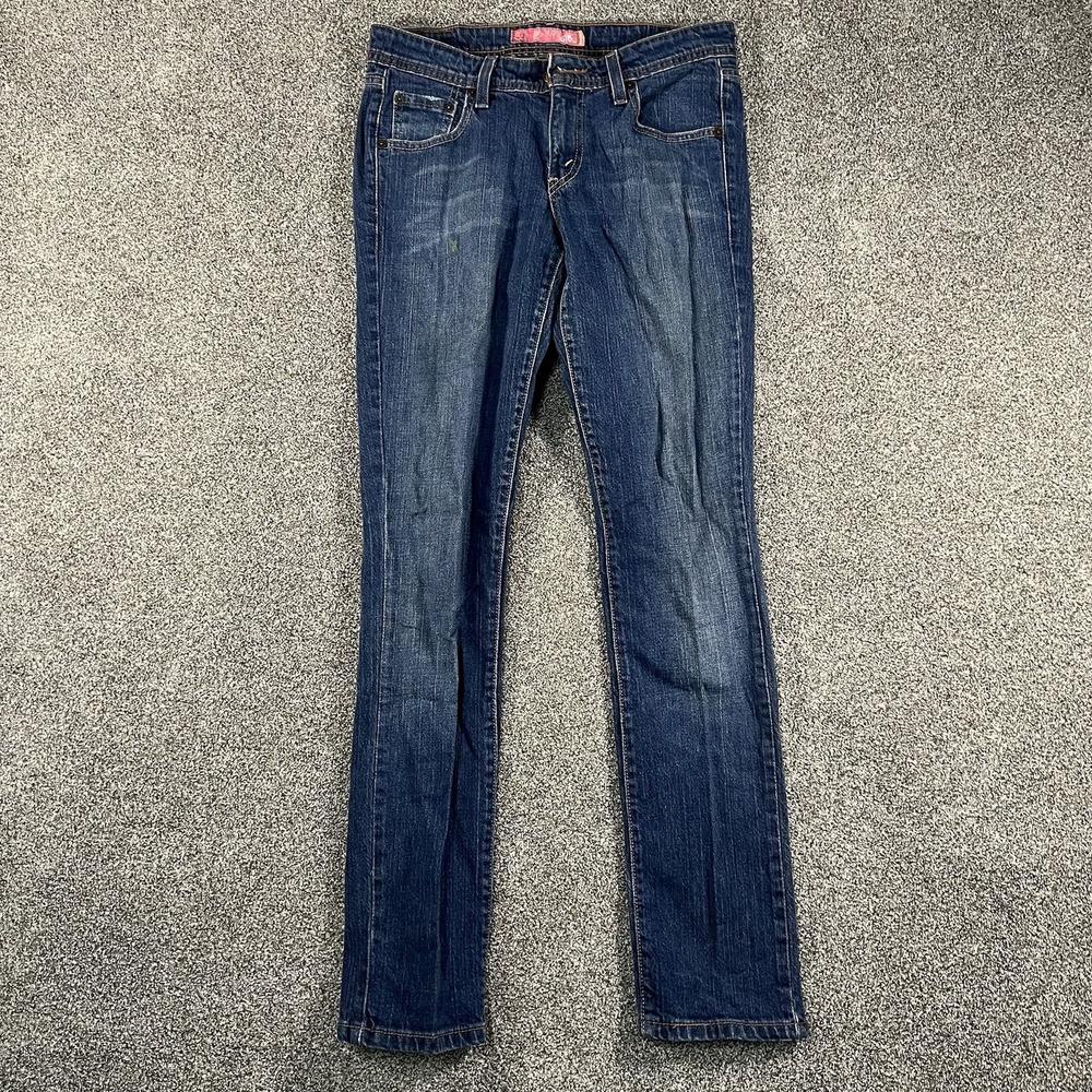 Levis 518 Skinny Jeans Womens 5 M Dark Wash Blue Stretch Denim Low Rise 518-0644
